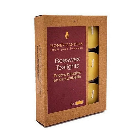 Honey Candle Co., Beeswax Tea Lights, 6 Count Honey Candle Co.