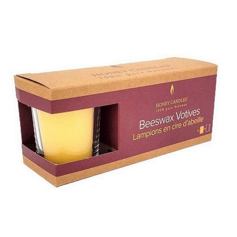 Honey Candle Co., Beeswax Votives, 3 Count Honey Candle Co.