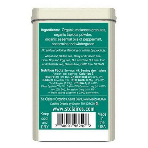 South Of France Soaps, Premium Organic Mints, 1.5 Oz St. Claire's