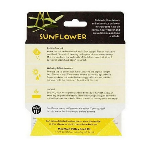Handy Pantry, Sunflower Microgreen Kit, 1 Count Handy Pantry