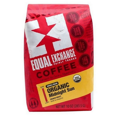 Equal Exchange, Organic Coffee Midnight Sun Whole Bean Coffee, 10 Oz Equal Exchange
