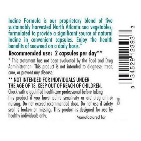 Maine Coast Sea Vegetables, Iodine Formula Seaweed Support, 60 Caps Maine Coast Sea Vegetables