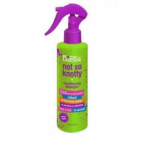 Rock The Locks, Not So Knotty Green Apple Detangler, 8.5 Oz Rock The Locks