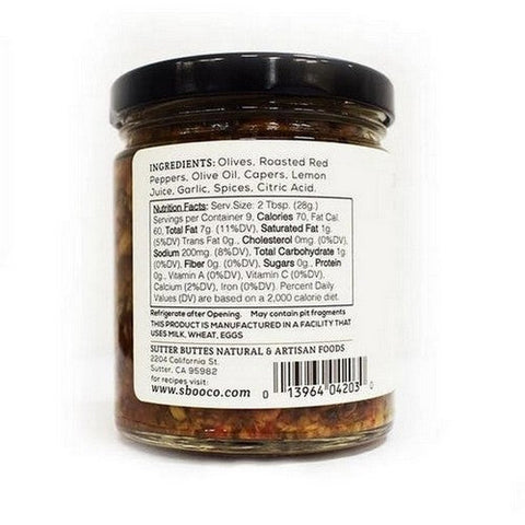 Sutter Buttes, Farmhouse Tapenade, 9 Oz Sutter Buttes