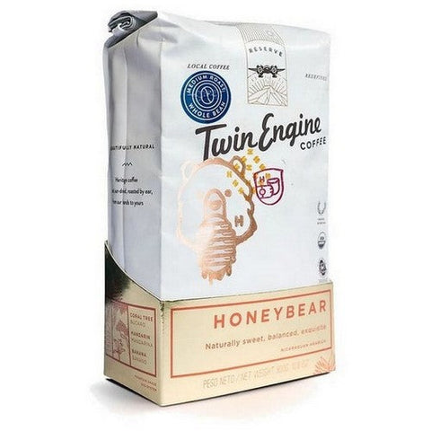 Twin Engine Coffee, Organic Honey Bear Edition Whole Bean Coffee, 10.5 Oz Twin Engine Coffee