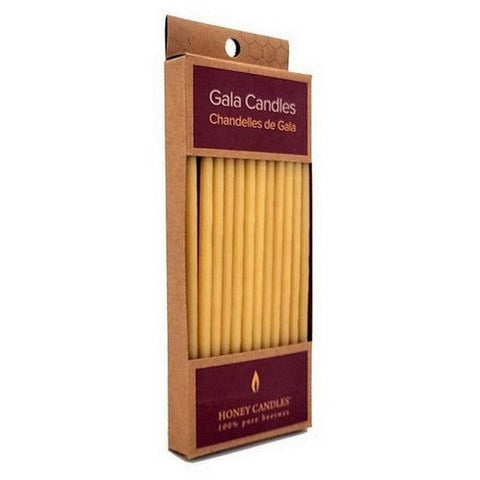 Honey Candle Co., Gala Beeswax Candles Natural, 12 Count Honey Candle Co.