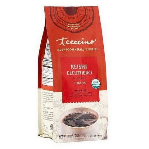 Teeccino, Reishi Eleuthero Herbal Coffee, 10 Oz Teeccino