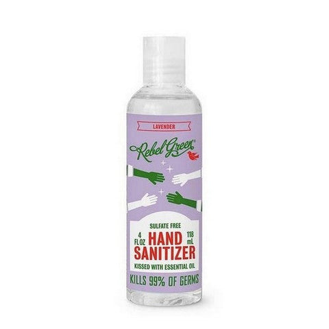 Rebel Green, Hand Sanitizer Lavender, 4 Oz Rebel Green