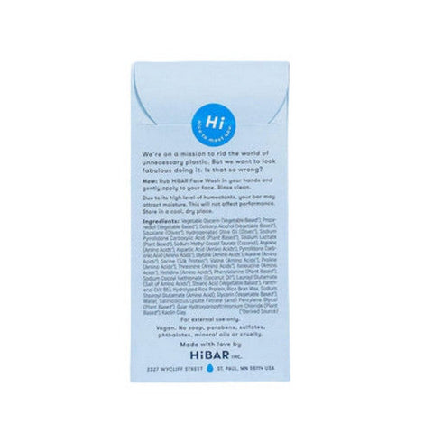 HiBAR, Face Wash Hydrate, 2 Oz HiBAR