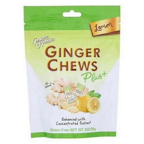 Lemon Ginger Chews Plus 3 Oz by Prince Of Peace