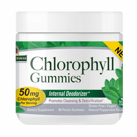 Nature's Answer, Chlorophyll Gummies Natural Peppermint, 50 Mg, 60 Count Nature's Answer