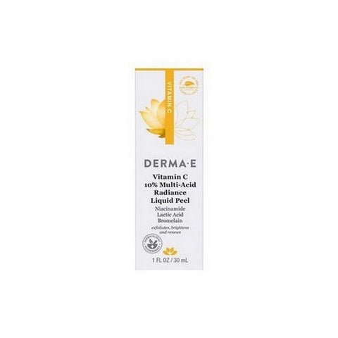Derma e, Vitamin C 10% Multi Acid Radiance Liquid Peel, 1 Oz Derma e