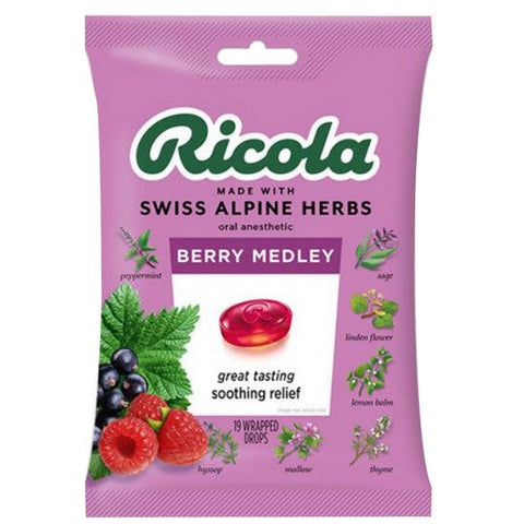 Ricola, Berry Medley Cough Drops, 19 Count Ricola
