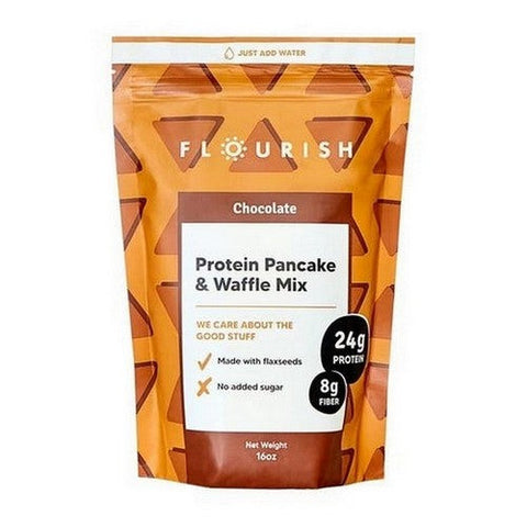 Flourish, Chocolate Protein Pancake Mix, 15.37 Oz Flourish