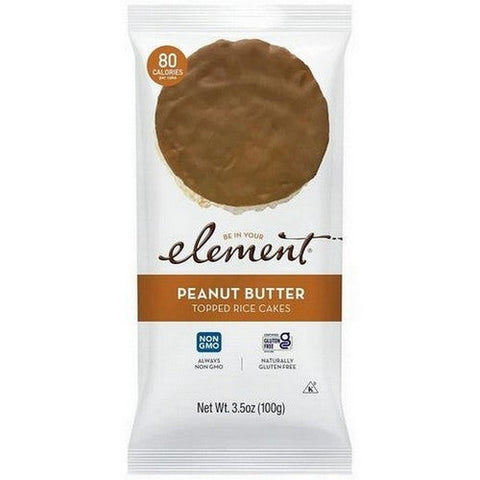 Element Snacks, Peanut Butter Topped Rice Cakes, 3.5 Oz Element Snacks