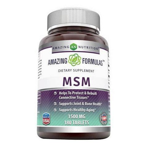 Amazing Nutrition, Amazing Formulas MSM, 1500 mg, 180 Tabs Amazing Nutrition