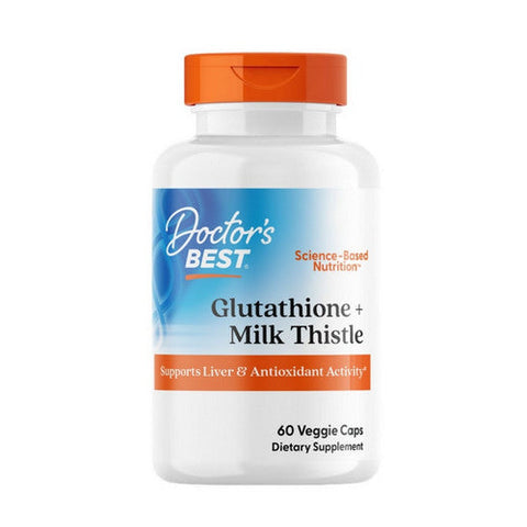 Doctors Best, Glutathione + Milk Thistle, 60 Veggie Caps