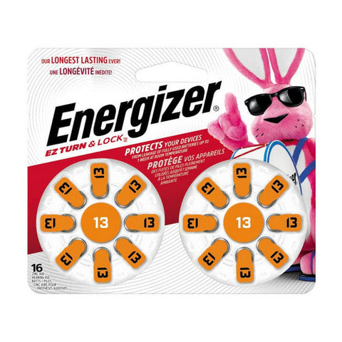 Energizer, Hearing Aid Batteries Size 13, 16 Each Energizer