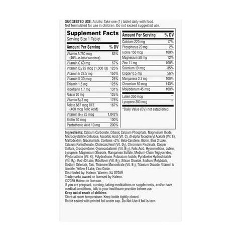 Centrum, Silver Adults 50+ Multivitamin, 125 Tablets Centrum