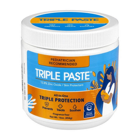 Triple Paste, Medicated Ointment For Diaper Rash, 16 Oz Triple Paste
