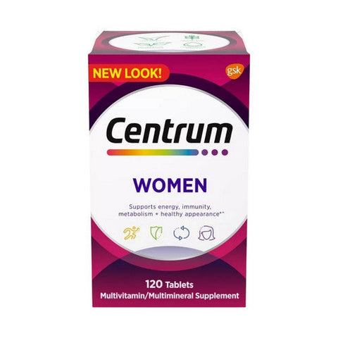 Centrum, Women Multivitamin & Multimineral, 120 Tablets