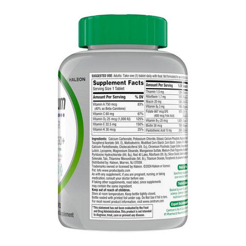 Centrum, Silver Adults 50 Plus, 220 Tabs Centrum