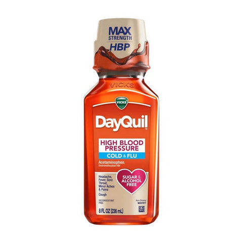 Vicks, Dayquil High Blood Pressure Cold And Flu, 8 Oz Vicks
