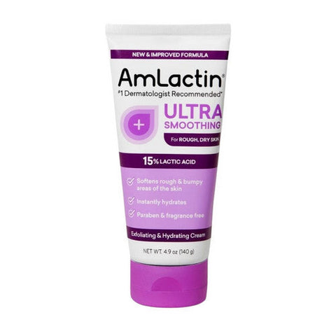 Amlactin, Ultra Smoothing 15% Lactic Acid Intensely Hydrating Cream, 4.9 Oz Amlactin