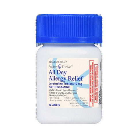Foster And Thrive, All Day Allergy Relief Loratadine, 10 Mg, 90 Tabs Foster And Thrive