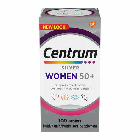 Centrum, Silver Women 50 Plus Multivitamin, 100 Count Centrum