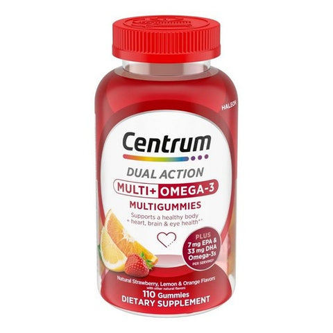 Centrum, Multi Plus Omega-3, 110 Gummies Centrum