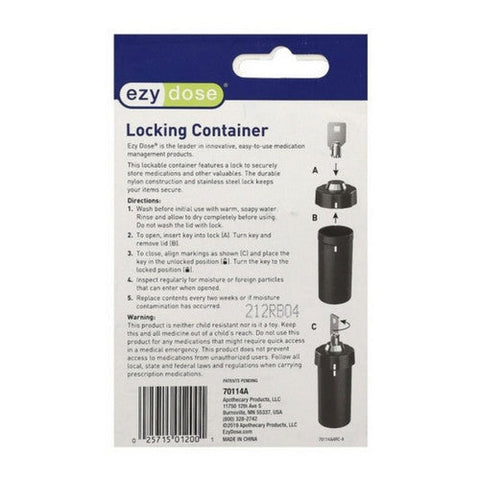 Ezy Dose, Locking Container, 1 Each Ezy Dose