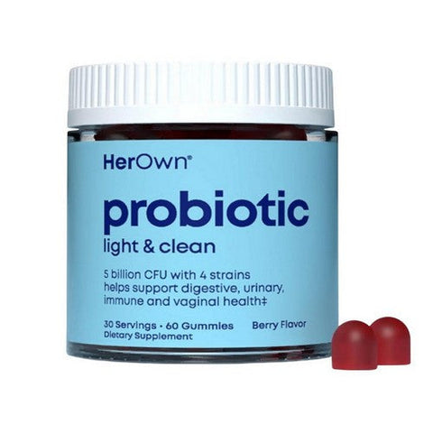 Her Own, Probiotic Light And Clean Natural Berry, 60 Gummies