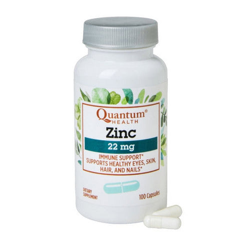 Quantum Health, Zinc, 22 Mg, 120 Caps Quantum Health