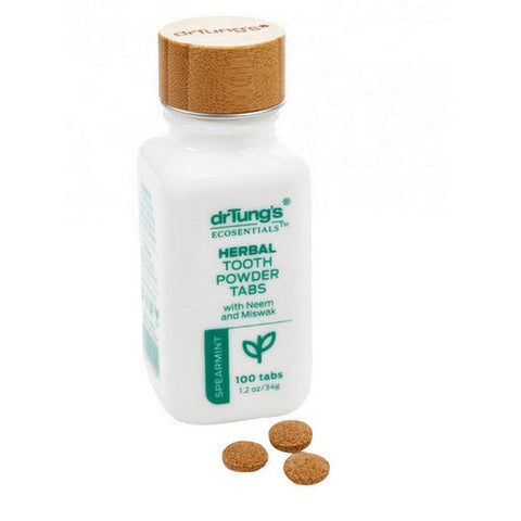 Dr. Tungs, Herbal Toothpowder Tabs Spearmint, 100 Tabs Dr. Tungs