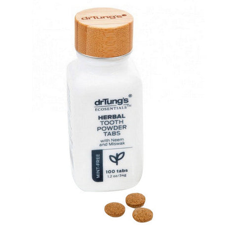 Dr. Tungs, Herbal Toothpowder Tabs Mint-Free, 100 Tabs Dr. Tungs