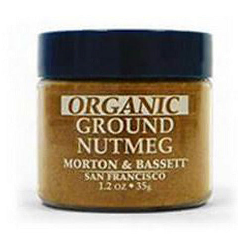 Morton & Bassett, Organic Spice Ground Nutmeg Mini, 1.2 Oz (Case Of 3) Morton & Bassett