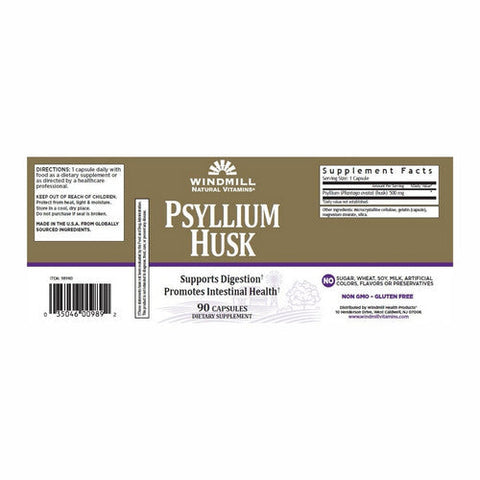 Windmill, Psyllium Husk, 90 Capsules Windmill