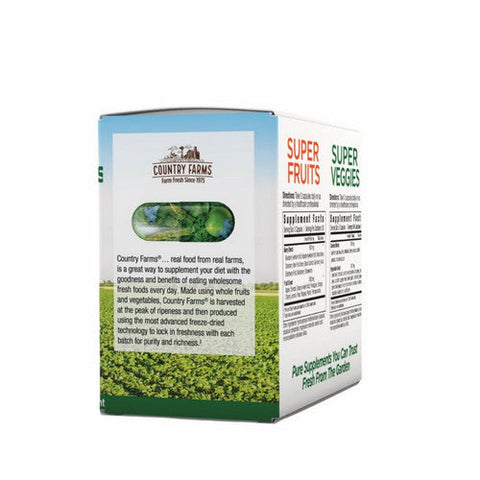 Country Farms, Super Fruits & Veggies, 90 Capsules