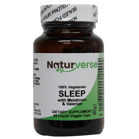 Naturverse, Sleep With Valerian And Melatonin Liquid Capsules, 60 VegCaps Naturverse