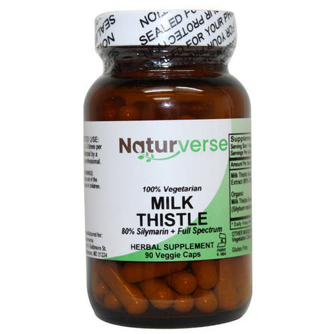 Naturverse, Milk Thistle Powder Capsules Standardized, 90 VegCaps Naturverse