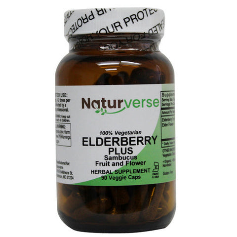 Naturverse, Elderberry Plus Powder Capsules, 90 VegCaps Naturverse
