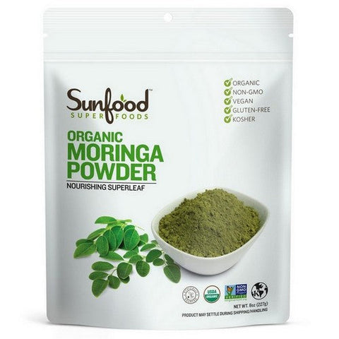 Sunfood Superfoods, Organic Moringa Powder, 8 Oz Sunfood Superfoods