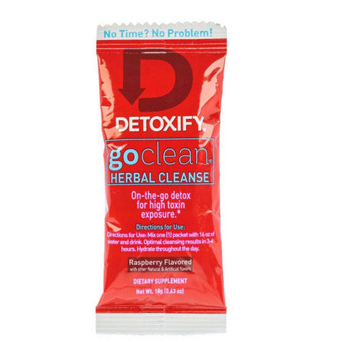 Detoxify, Go Clean Herbal Cleanse With Raspberry, 12 Count Detoxify