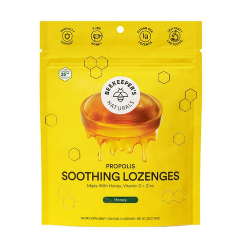 BeeKeeper's Natural, Propolis Soothing Lozenges Honey, 1.76 Oz BeeKeeper's Natural