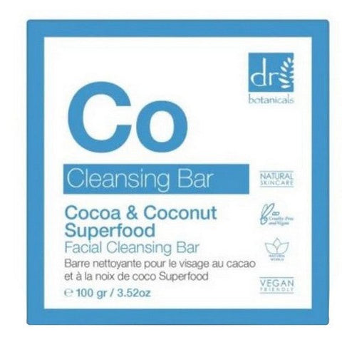 Dr Botanicals, Superfood Facial Cleansing Bar Cocoa And Coconut, 3.52 Oz Dr Botanicals