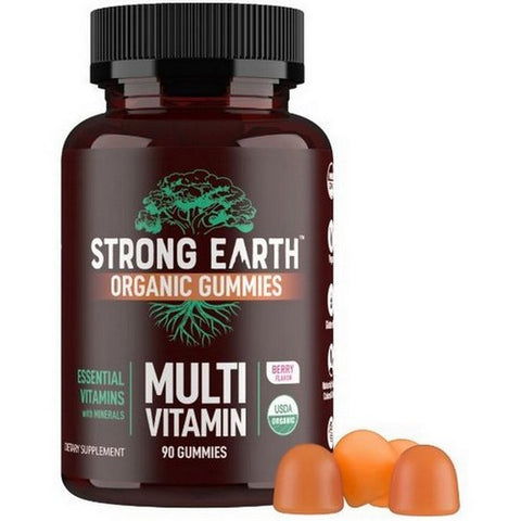 Yum-V's, Strong Earth Organic Multi Vitamin For Kids, 90 Gummies Yum-V's