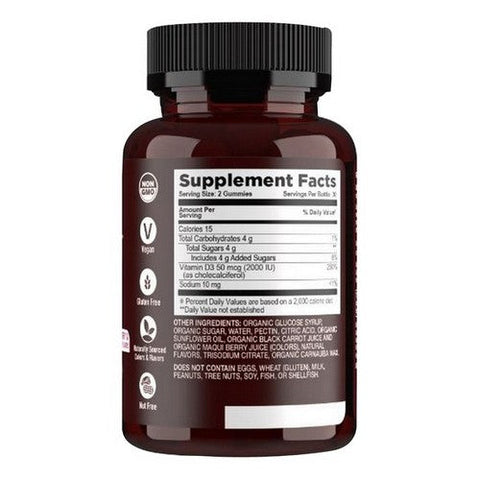 Yum-V's, Strong Earth Organic Vitamin D3, 60 Gummies Yum-V's