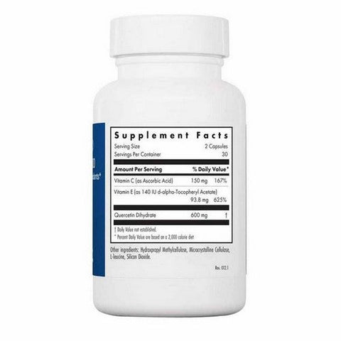 Nutricology/ Allergy Research Group, Quercetin 300 Stabilized With Antioxidants, 60 Veg Caps Nutricology/ Allergy Research Group