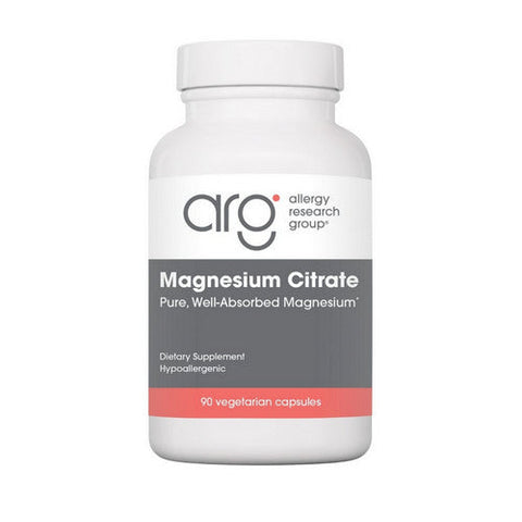 Nutricology/ Allergy Research Group, Magnesium Citrate, 90 Veg Caps Nutricology/ Allergy Research Group